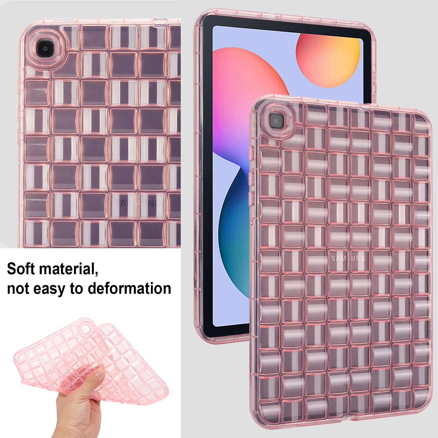 Protective Cover for Samsung Galaxy Tab S6 Lite P610 P615 Tab S6 Lite (2022) Ice Cube Design Clear TPU Tablet Case Protective Cover for Samsung Galaxy Tab S6 Lite P610 P615 Tab S6 Lite (2022) Ice Cube Design Clear TPU Tablet Case